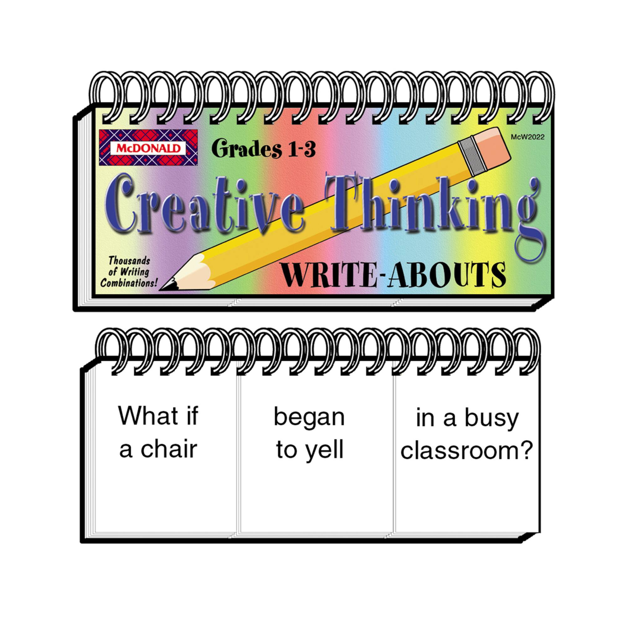 McDonald Publishing® 2-Pack Creative Thinking Write-Abouts, Grades 1-3